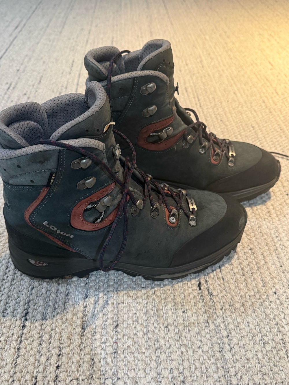 Lowa Women’s Grey/Burgundy Hiking Boots